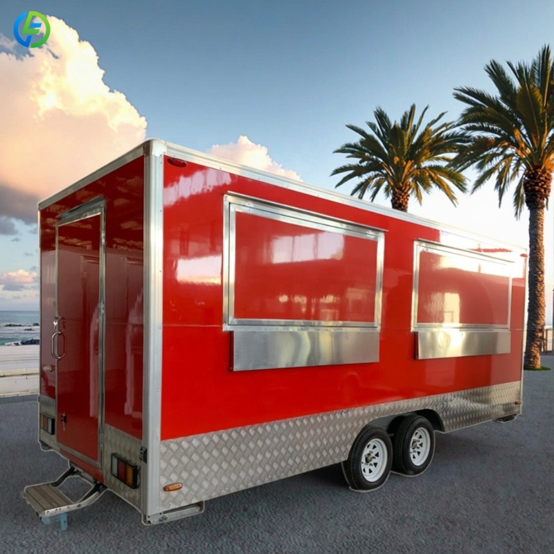 Coffee Tea Vendor - Remorque alimentaire mobile personnalisée, cuisine en