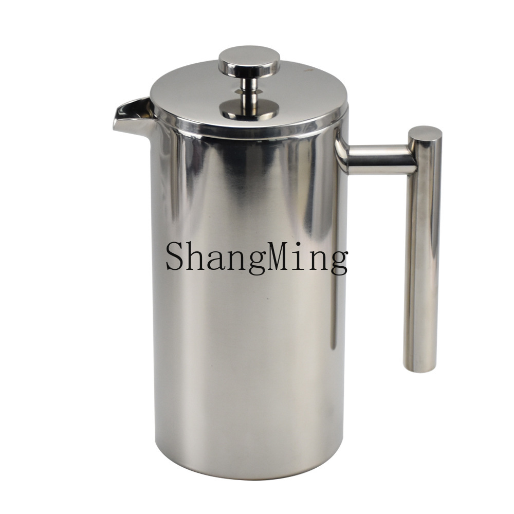 Coffee Tea Pot - Cafetière à piston en acier inoxydable