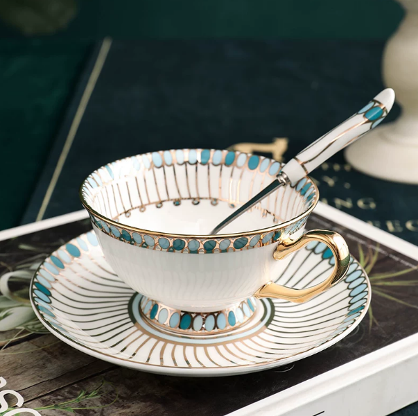 Coffee Tea English - Ensemble élégant de tasse à thé
