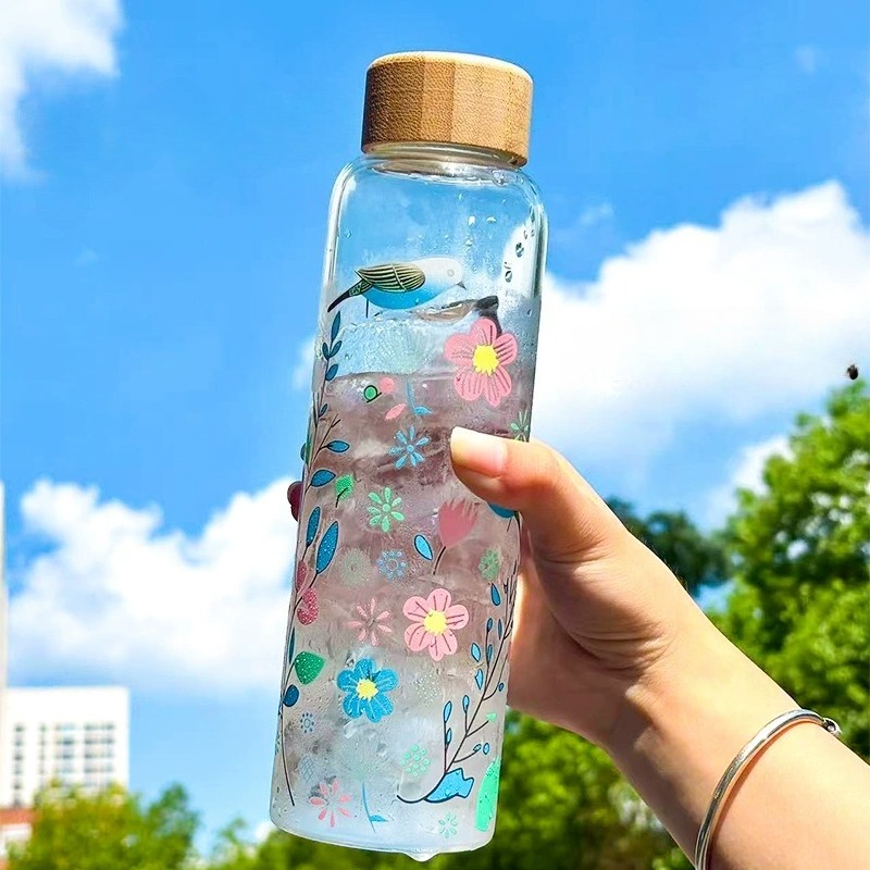 Cold Brew Bottle - Bouteille d'eau sport en verre borosilicate