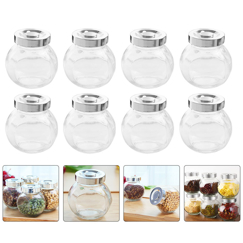 Coffee Tea And Bean - 8 Pots de Conservation en Verre