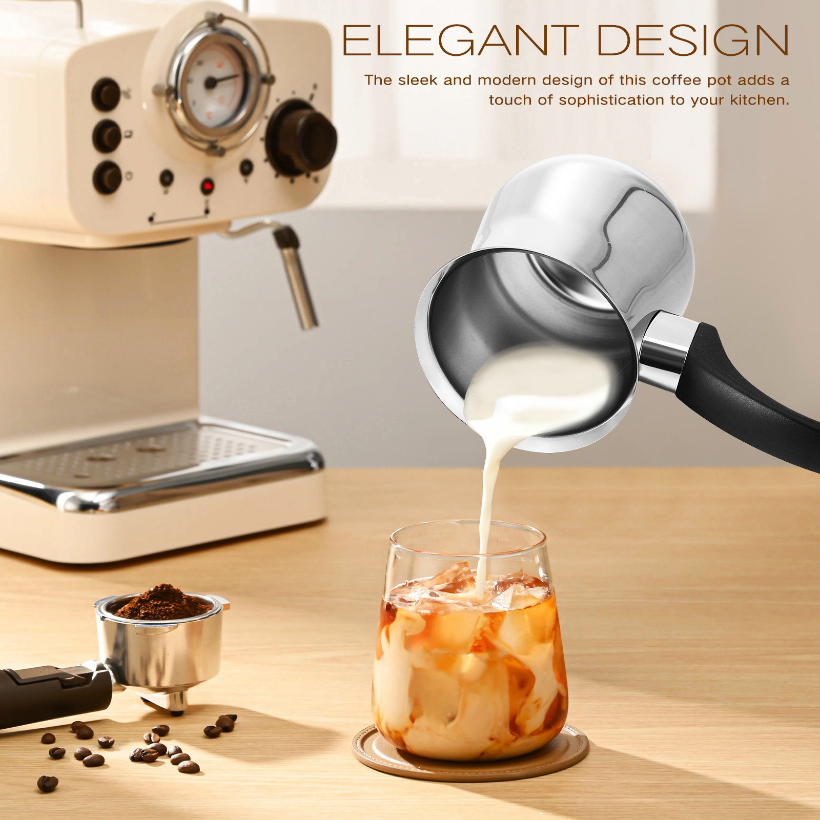 Cafetière turque en acier inox - Coffee Tea Maker avis et prix