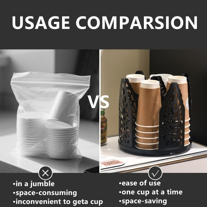 360 °   Porte-gobelets rotatif - Dispenser Coffee And Tea avis et prix
