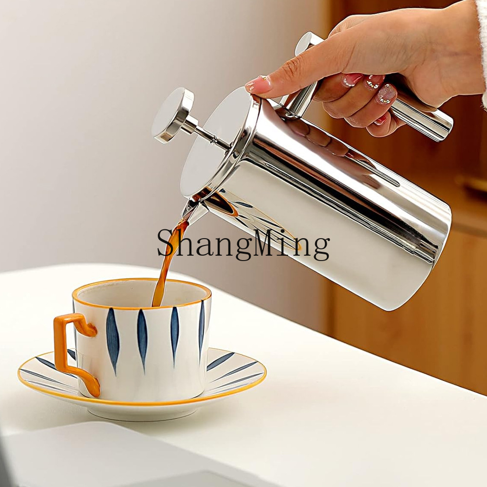 Cafetière à piston en acier in - Coffee Tea Pot avis et prix