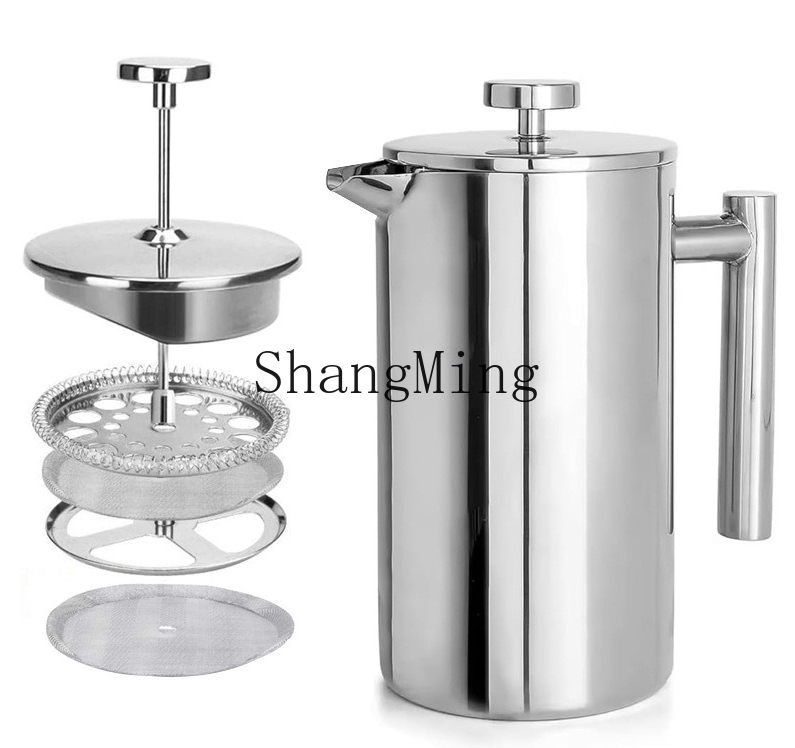 Cafetière à piston en acier in - Coffee Tea Pot avis et prix