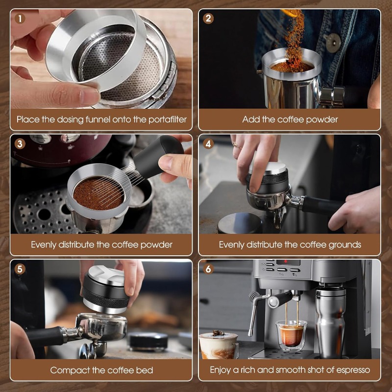 Ensemble Espresso 5 pièces 51/ - Coffee Tamper Leveler avis et prix