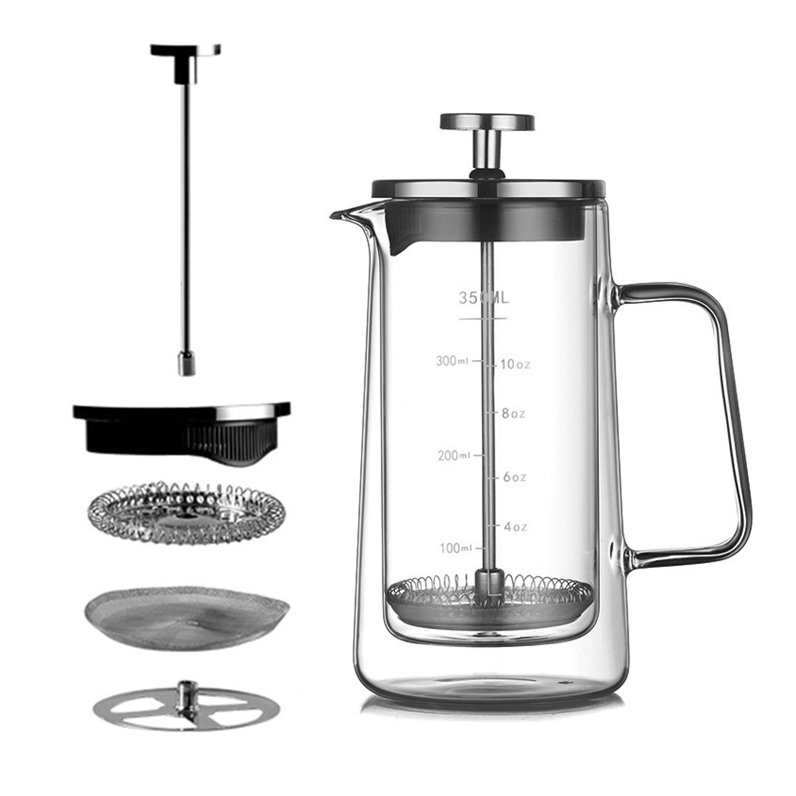 Pot à presse française Double  - Coffee Tea Pot avis et prix