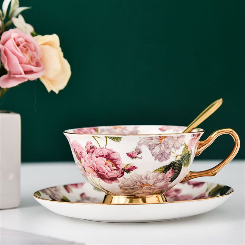 Ensemble de tasse et soucoupe  - Coffee Tea English avis et prix