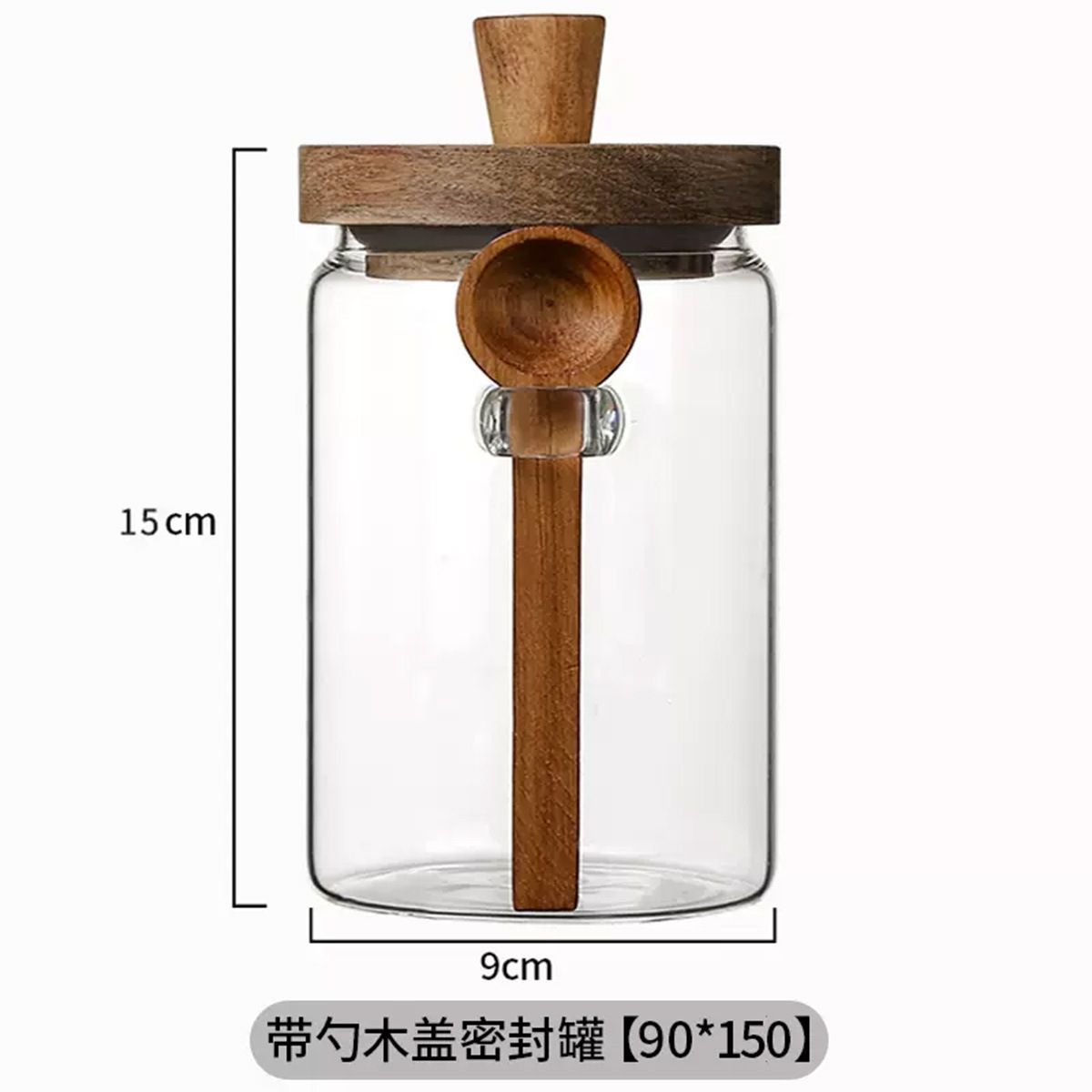 Pot de stockage en verre avec  - Canister Coffee Sugar Tea avis et prix